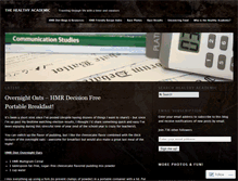 Tablet Screenshot of healthyacademic.com